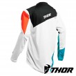 Thor Youth SECTOR BLADE MX Jersey - White Aqua