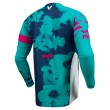 Thor YOUTH LAUNCHMODE BLEACH Motocross Jersey - White Aqua - Sale