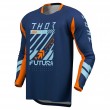 Thor YOUTH LAUNCHMODE FUTURA Motocross Jersey - Navy Orange - Sale