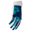 Thor YOUTH LAUNCHMODE BLEACH Motocross Gloves - White Aqua - Sale
