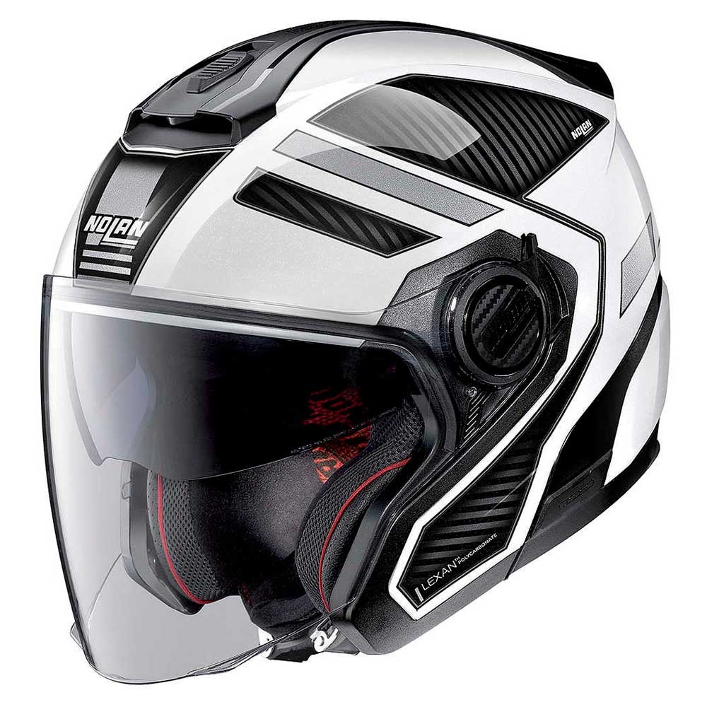 Casco Jet Nolan N40-5 N-COM Beltway 21 - Bianco Metal | SETTANTADUE.IT