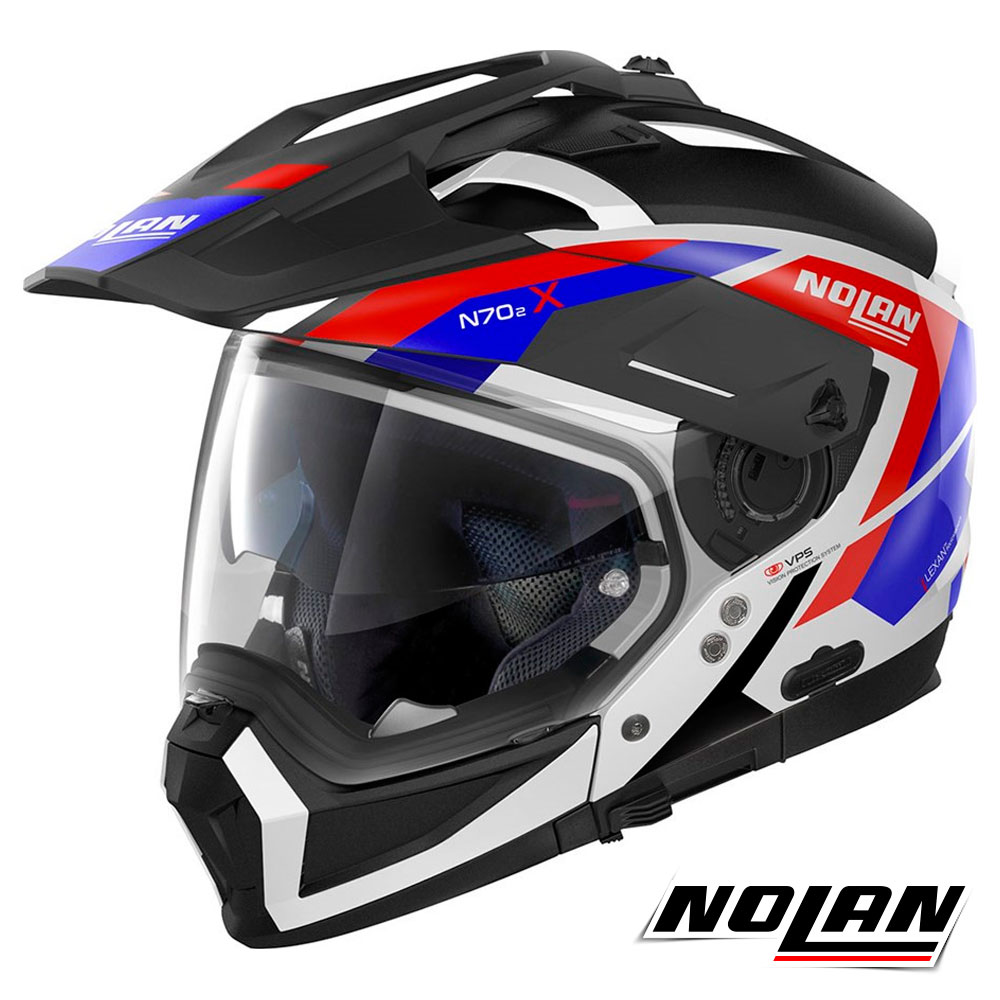 Casco Modulare Nolan N70-2 X Grandes Alpes 26 N-COM - Metal White |  SETTANTADUE.IT